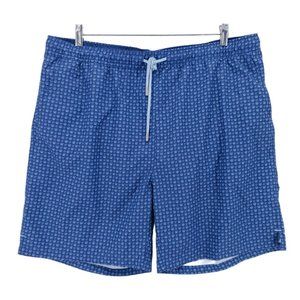 PETER MILLAR Seaside Collection Swim Trunks Seashell Print Mesh Lining Size XL